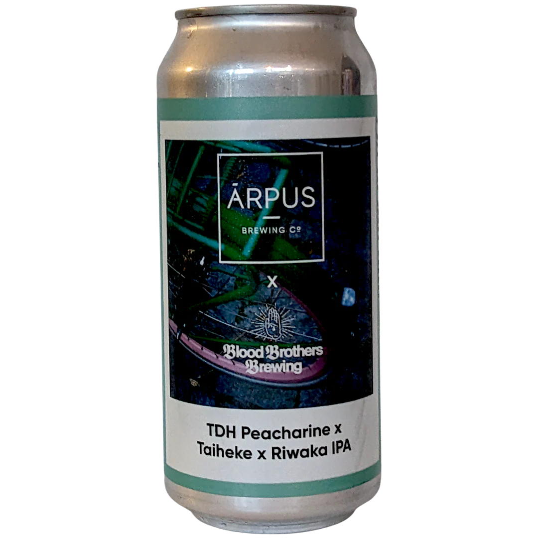 Arpus X Blood Brothers TDH Peacharine X Taiheke X Riwaka IPA 440ml (6.5%)