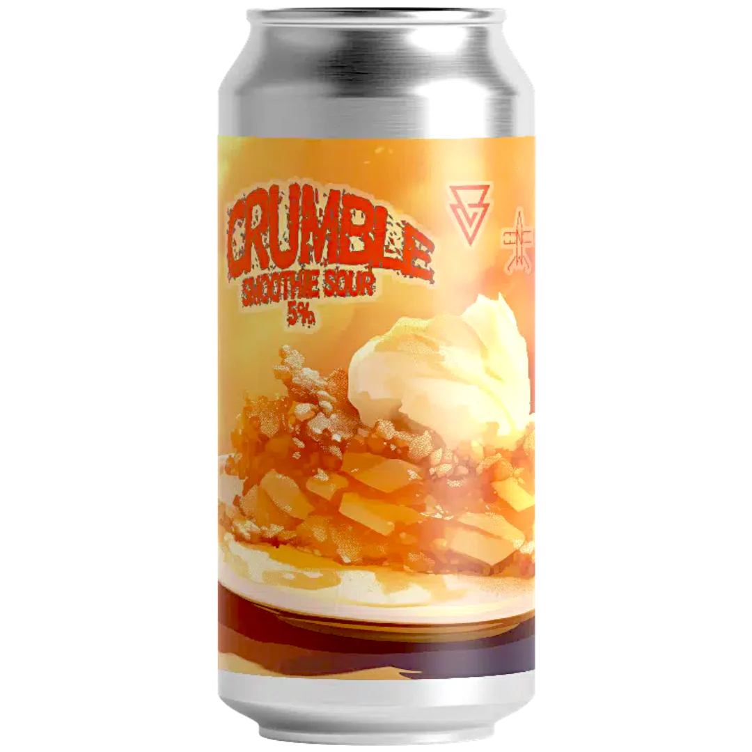 Azvex CRUMBLE x Elmeleven Collab Cinnamon Dusted Apple Crumble and Vanilla Ice Cream Smoothie Sour 440ml (5%)