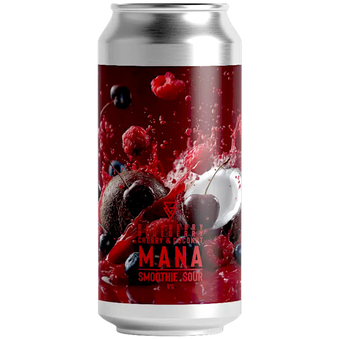 Azvex MANA - Raspberry, Blueberry, Cherry & Coconut Smoothie Sour 440ml (6%)
