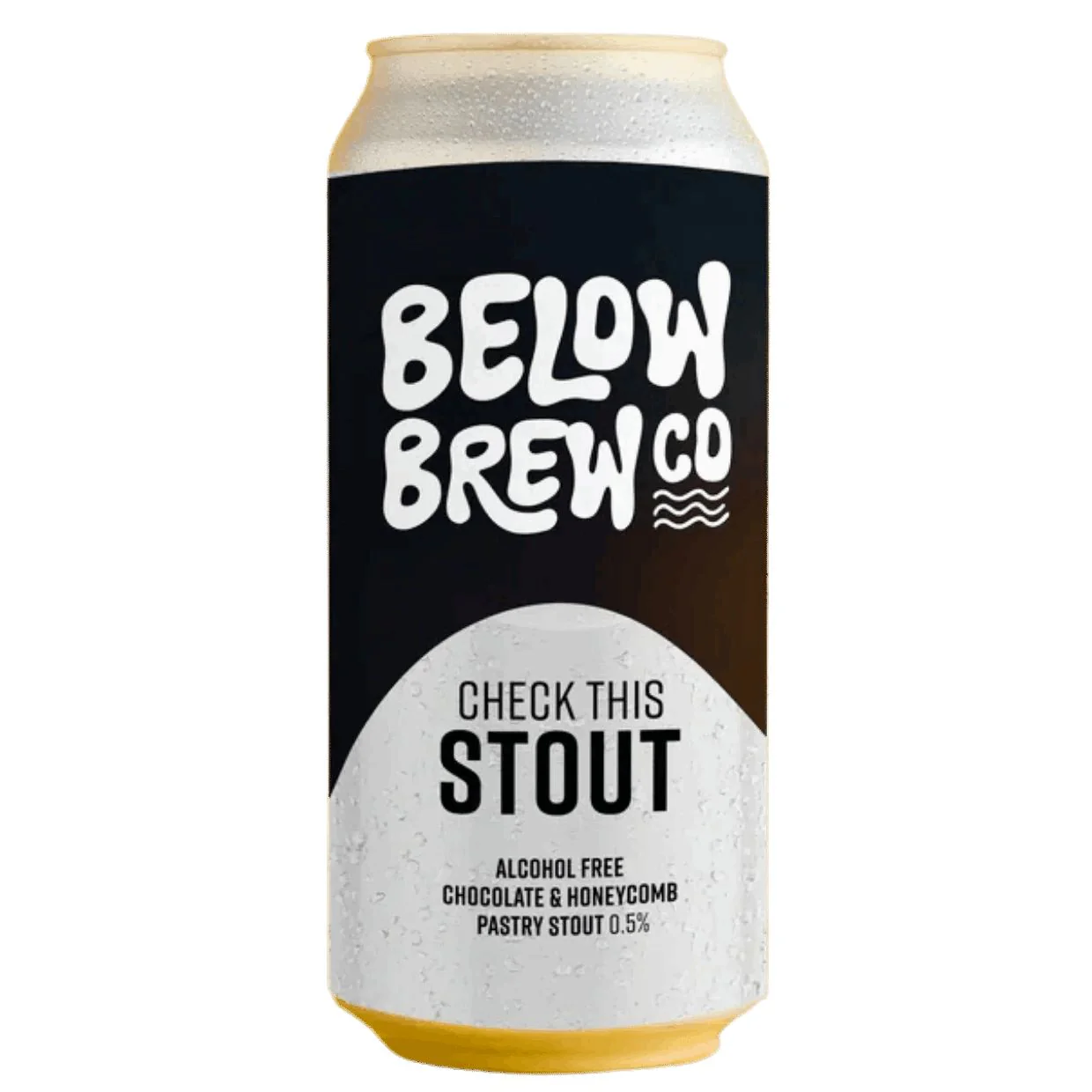 Below Brew Co Check this Stout Alcohol Free Chocolate and Honeycomb Pastry Stout 440ml (0.5%)