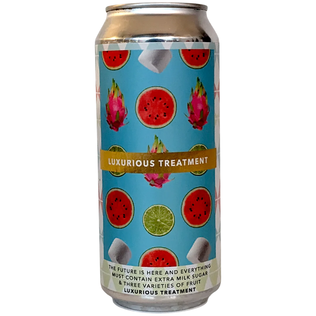 Evil Twin The Future Is Here & Everything Must Contain Extra Milk Sugar & Three Varieties Of Fruit - Luxurious Treatment - 15 Year Anniversary Beer Sour 473ml (10%)