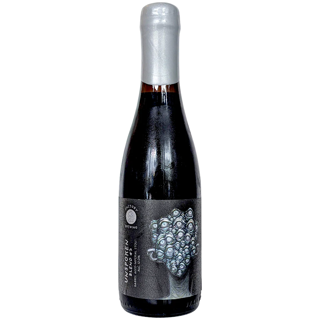 Factory Unspoken (Blend #3) Barrel Aged Imperial Stout 375ml (12%)