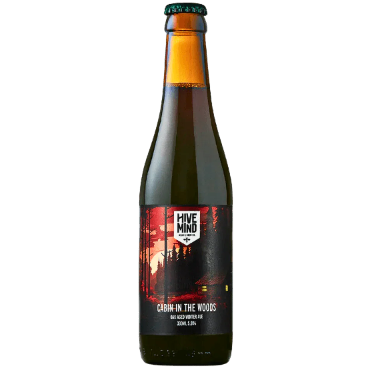 Hive Mind Cabin In The Woods Oak Aged Winter Ale 330ml (5.8%)