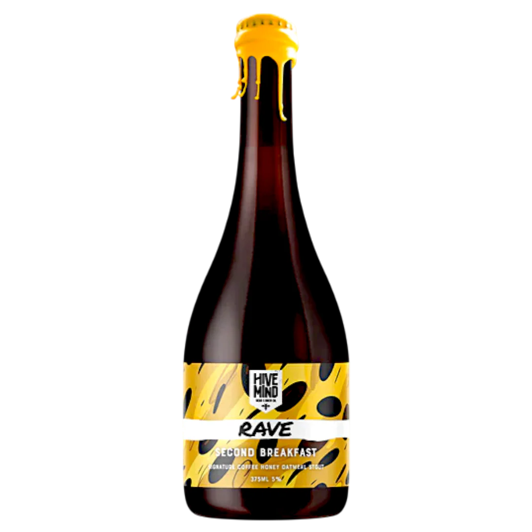 Hive Mind Rave Second Breakfast Coffee Honey Oatmeal Stout 375ml (5.5%)