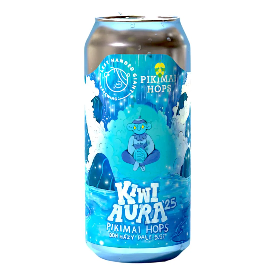 Left Handed Giant Kiwi Aura '25 Pikimai Hops DDH Hazy Pale Ale 440ml (5.5%)