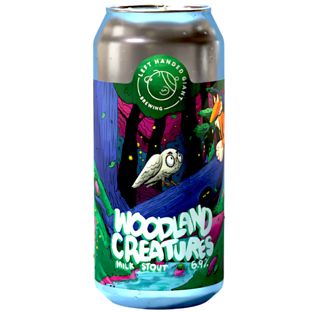 Left Handed Giant Woodland Creatures Milk Stout 440ml (6.9%)
