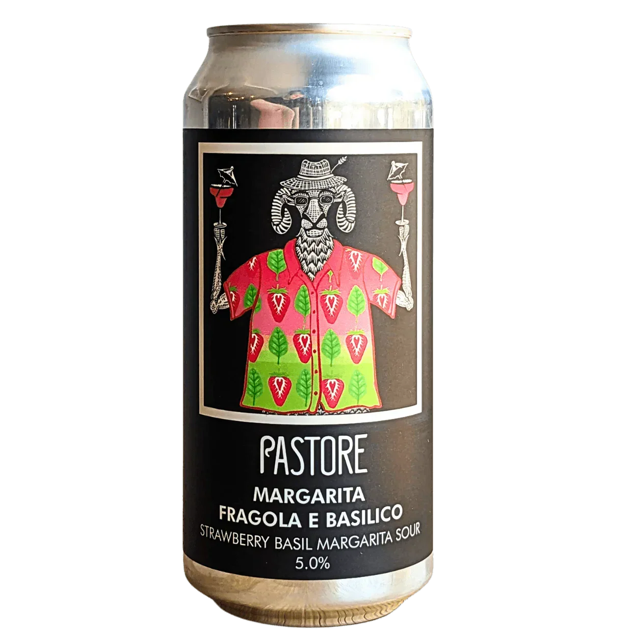Pastore Margarita Fragola E Basilico Cocktail Sour 440ml (5%)