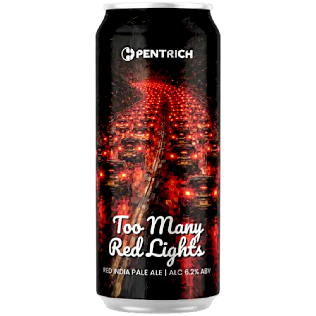 Pentrich Too Many Red Lights Red IPA 440ml (6.2%)