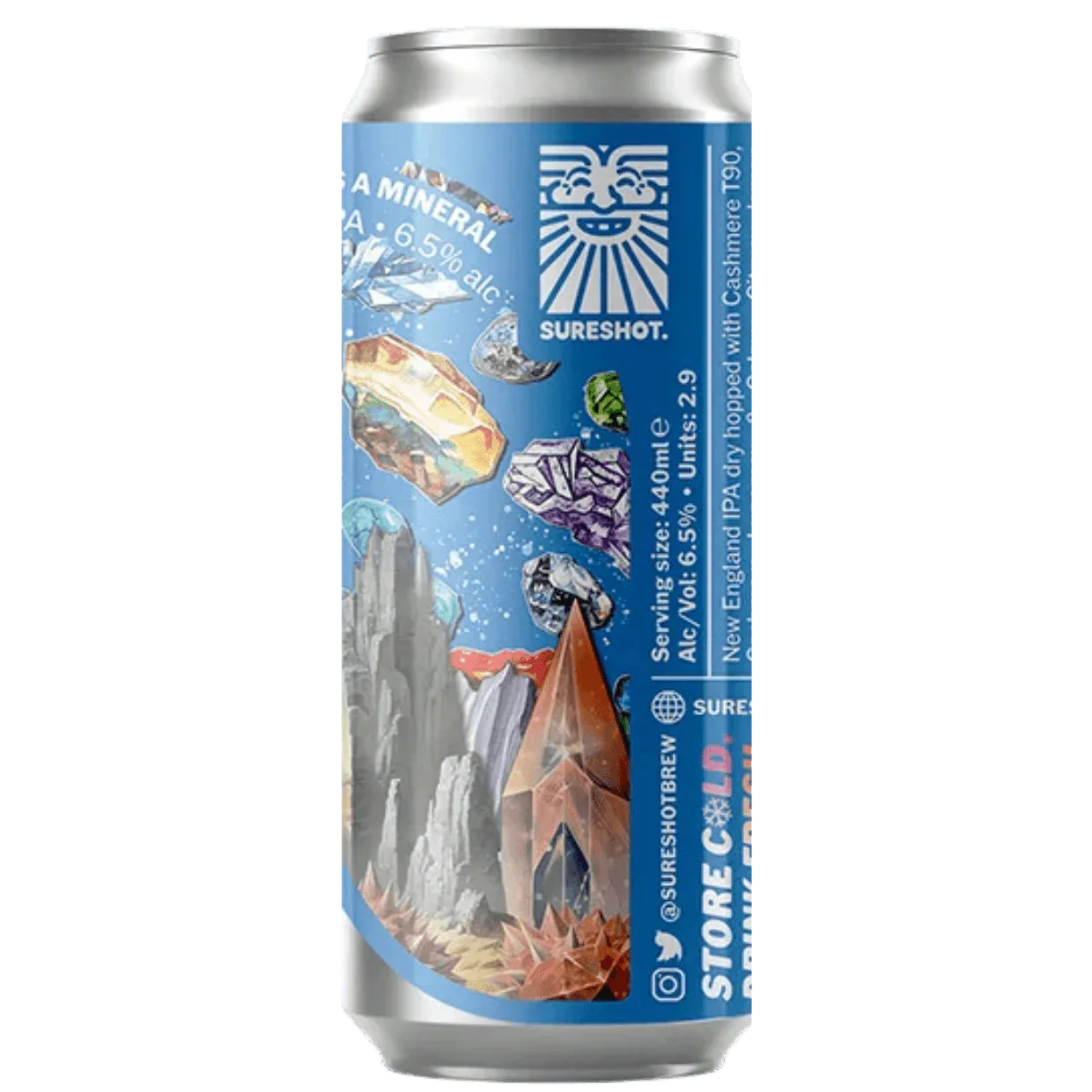 Sureshot It's Not A Rock, It's A Mineral New England IPA 440ml (6.5%)