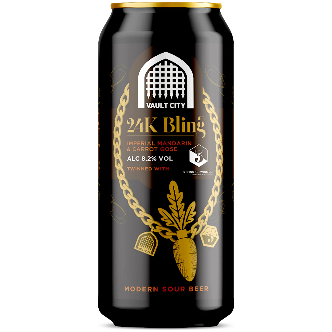 Vault City 24K Bling Imperial Mandarin & Carrot Gose Sour 440ml (8.2%)