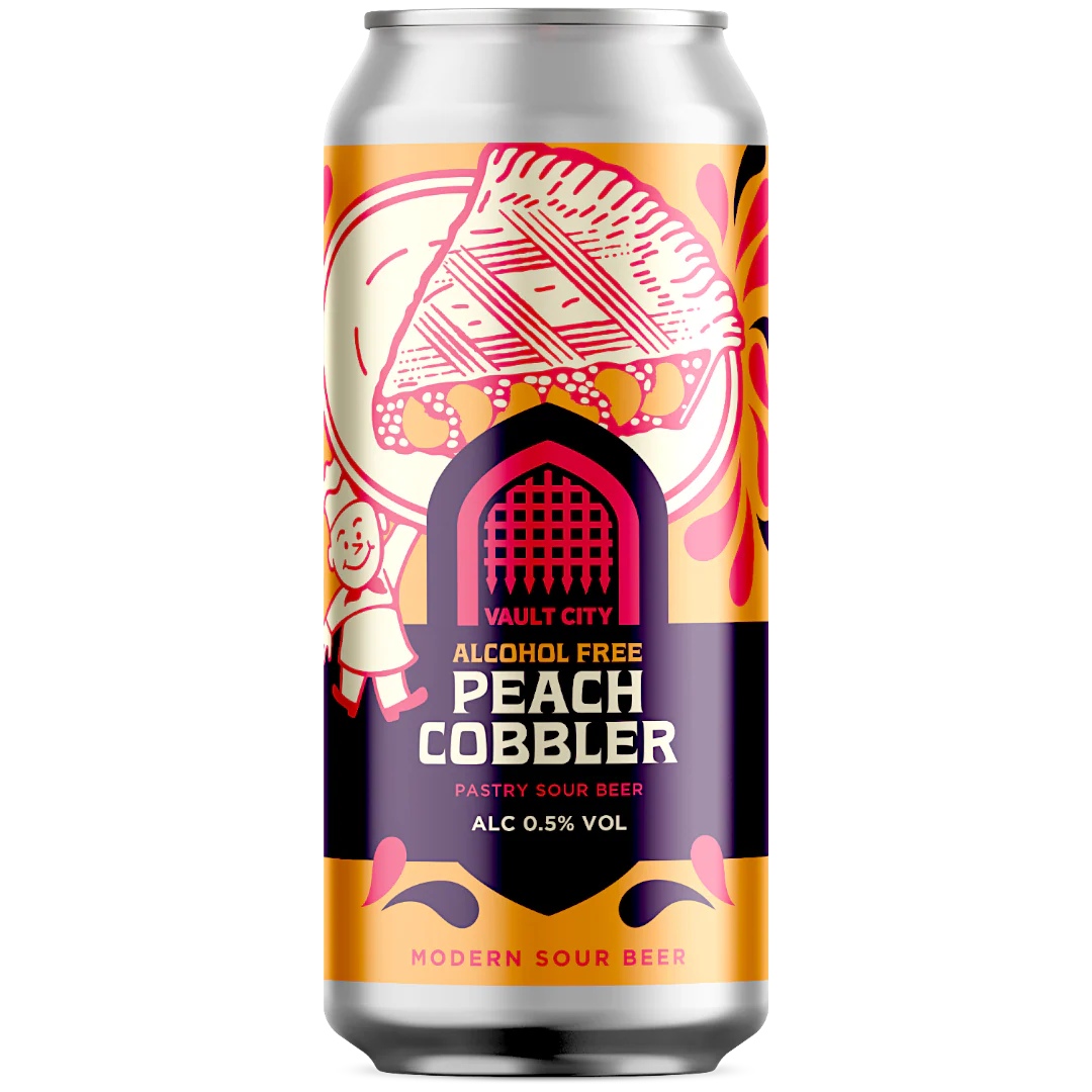Vault City Alcohol Free Peach Cobbler Sour 440ml (0.5%)