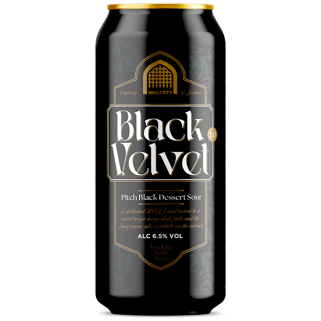 Vault City Black Velvet 2.0 Pitch Black Dessert Sour 440ml (6.5%)