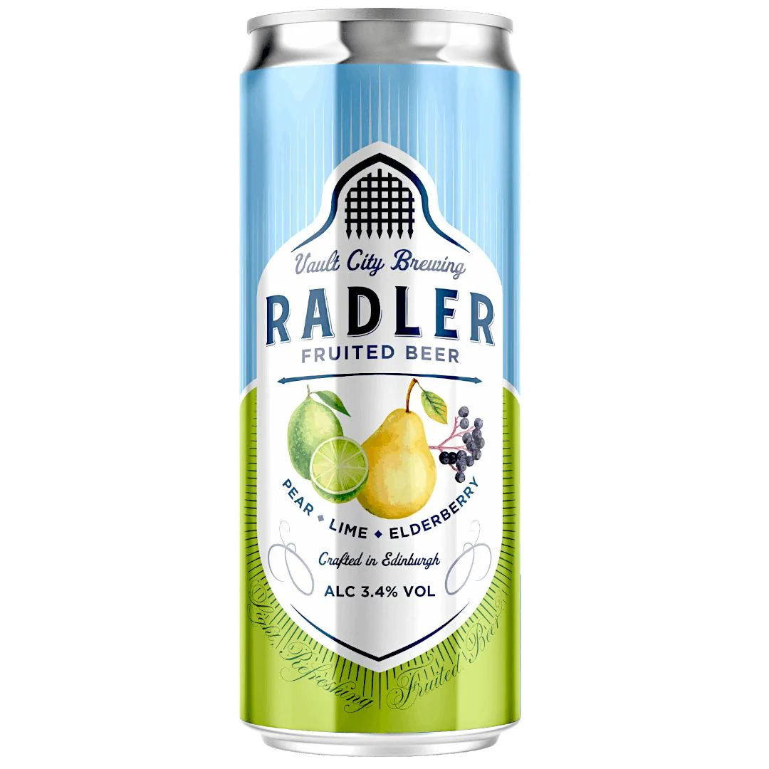 Vault City Pear, Lime & Elderberry Radler 330ml (3.4%)