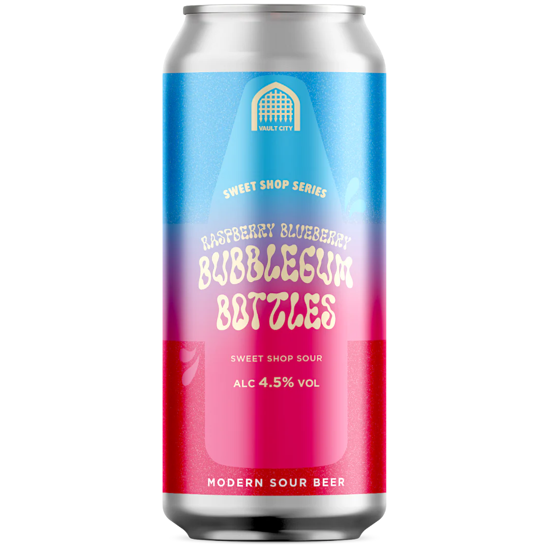 Vault City Raspberry Blueberry Bubblegum Bottles Session Sour 440ml (4.5%)
