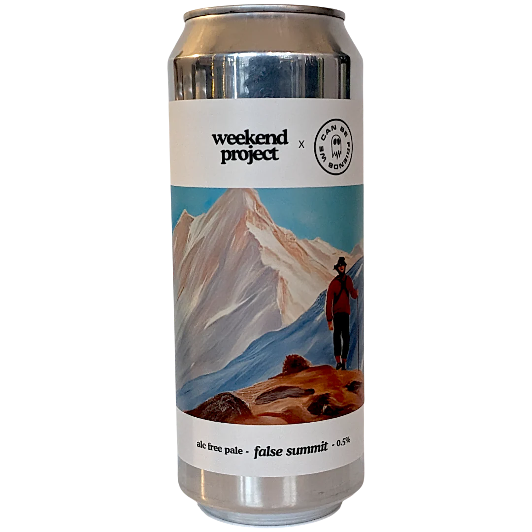 Weekend Project False Summit x We Can Be Friends Collab Alcohol Free IPA 500ml (0.5%)
